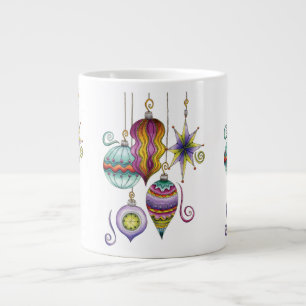 Süßes Weihnachten, Elegante und Fancy Glas-Ornamen Jumbo-Tasse
