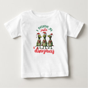 Süßes Weihnachten Ich glaube an den Weihnachtsmann Baby T-shirt