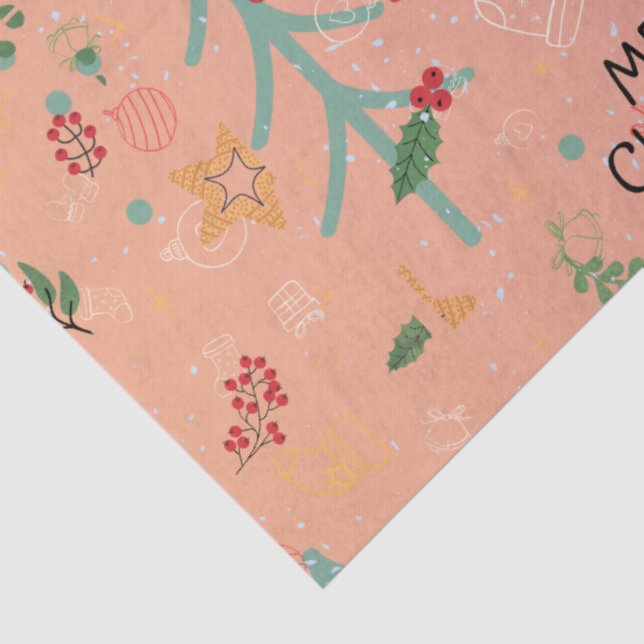 Süßes Weihnachten Seidenpapier (Detail)