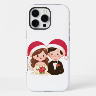 Süßes Weihnachts-Brautpaar iPhone 16 Pro Max Hülle