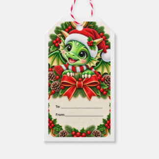 Süßes Weihnachts-Drachen-Geschenk-Anhänger Geschenkanhänger