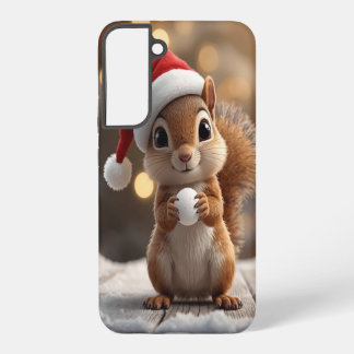 Süßes Weihnachts-Eichhörnchen Galaxy S22 Plus Hüll Samsung Galaxy Hülle