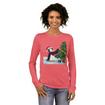 Süßes Weihnachts-Pinguin-T-Shirt