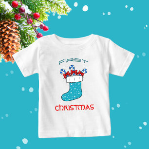 Süßes Weihnachtsbonbons Baby T-shirt