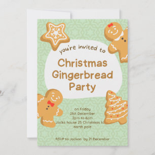 Süßes Weihnachtsgebäck Cookies Einladung