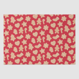 Süßes Weihnachtsgebäck Kekse Muster Seidenpapier