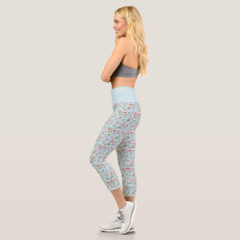 Süßes Weihnachtskatzen-Muster – Festliches Feierta Capri Leggings
