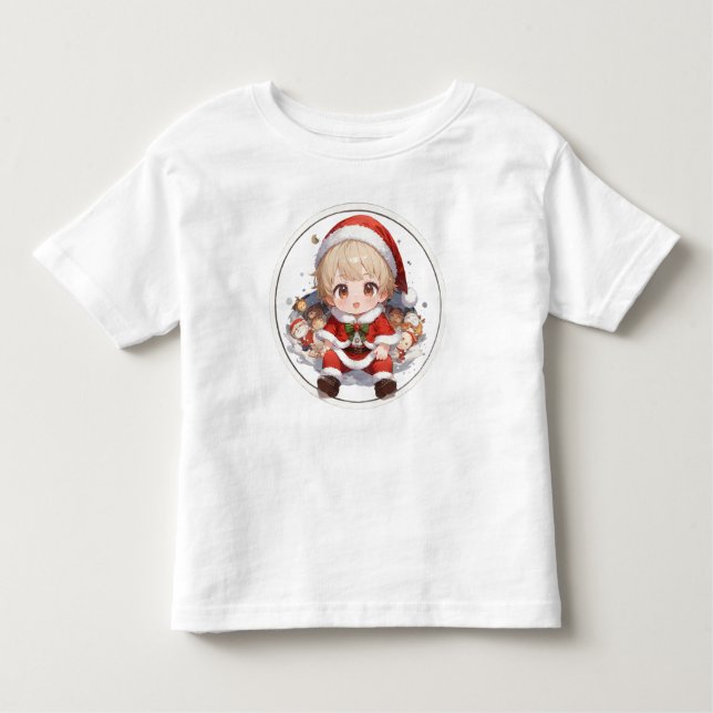 Süßes Weihnachtsmann-T-Shirt für Kleinkinder - Fei Kleinkind T-shirt (Vorderseite)