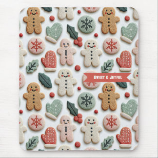 Süßes Weihnachtsplätzchen-Muster Mousepad