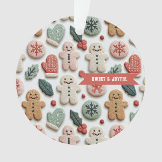 Süßes Weihnachtsplätzchen-Muster Ornament