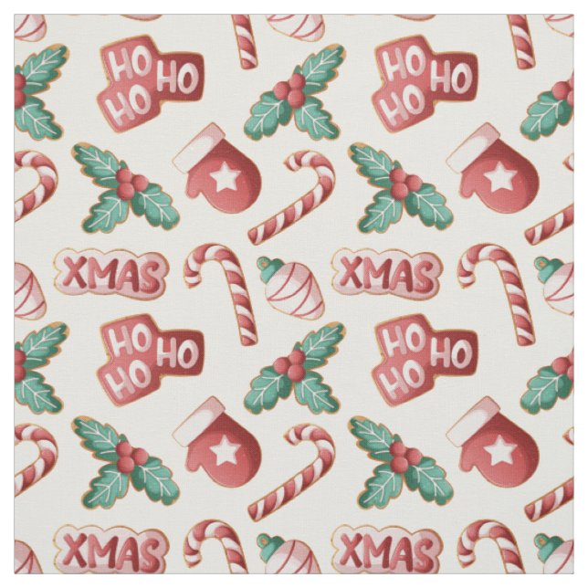 Süßes Weihnachtsplätzchen-Zuckerhut-Muff-Handschuh Stoff (Muster)