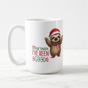 Süßes Weihnachtstier mit Santa-Mütze Kaffeetasse