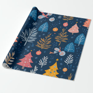 Süßes Weihnachtswintergeschenk Geschenkpapier