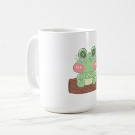 Süßes weinendes Frosch-Kinder-T-Shirt | Liebenswer Kaffeetasse