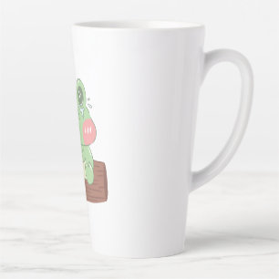 Süßes weinendes Frosch-Kinder-T-Shirt Liebenswer Milchtasse