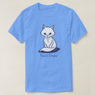 Süßes Weißes Katze T-Shirt