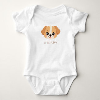 Süßes Welpen-Baby-Design Baby Strampler