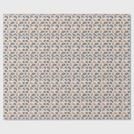 Süßes Welpen-Gesicht-Muster Kinder-Design für Hund Geschenkpapier