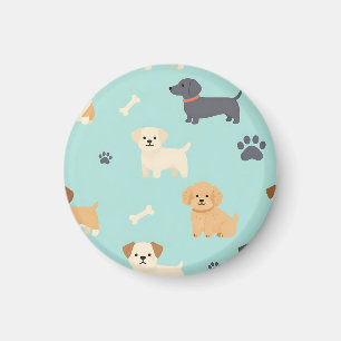 Süßes Welpen-Hund-Muster Magnet