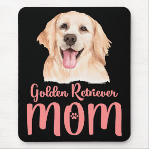 Süßes Welpen-Hundemama-Geschenk Golden Retriever Mousepad