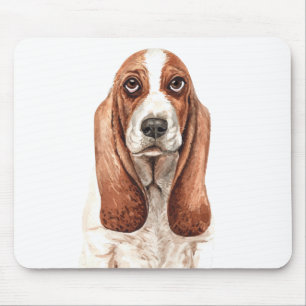Süßes Welpen-Hundliebhaber-Geschenk Wasserfarbe Ba Mousepad