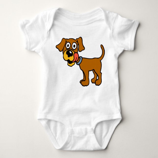 Süßes Welpen-T-Shirt Baby Strampler (Vorderseite)
