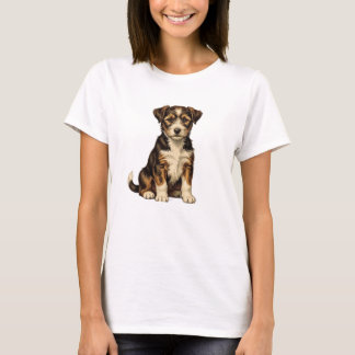 Süßes Welpen-T-Shirt für Frauen | Liebenswerter De T-Shirt