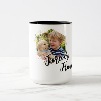 Süßes Welpen- und Hundedesign Zweifarbige Tasse