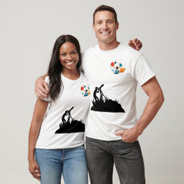 Süßes Weltraum-Planet-T-Shirt T-Shirt