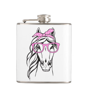 Süßes Western-Reiter-Geschenk Reiter Pferd Flachmann