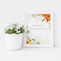 Süßes wie Biene | Blumenfrühlingposter