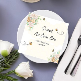 Süßes wie Bienenstockbienen Babydusche Serviette