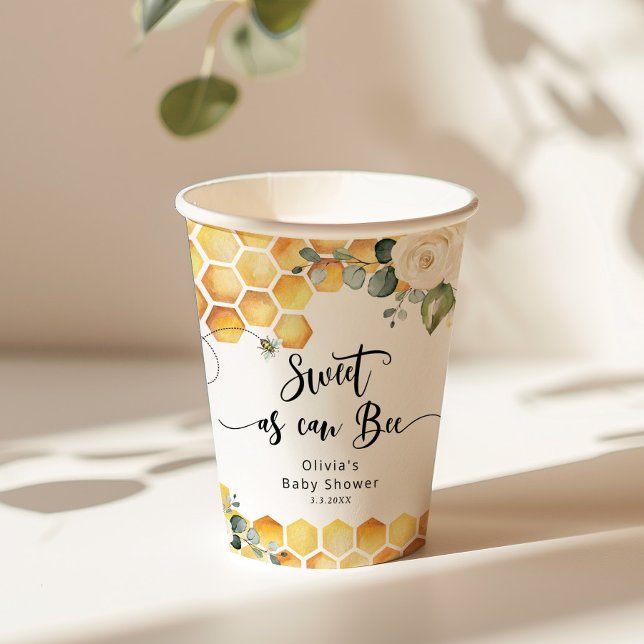 Süßes wie Bienenstockdusche Pappbecher (Von Creator hochgeladen)