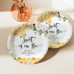 Süßes wie Bienenstockdusche Pappteller<br><div class="desc">Sweet wie kann Hummel Biene Babydusche Papier Teller Matching Artikel sind vorhanden.</div>