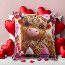 Süßes wie Candy Highland Cow Valentines