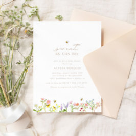 Süßes wie möglich mit moderner Minimaldusche Einladung