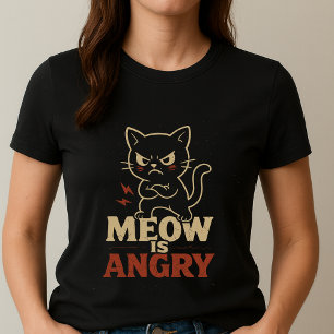 Süßes wütendes lustiges Katzen-Geschenk für Katzen T-Shirt