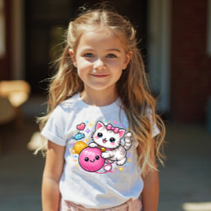 Süßes Y2K-Kätzchen-Funkel-Kinder-T-Shirt Kleinkind T-shirt