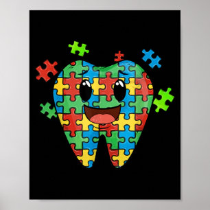 Süßes Zahn-Puzzle Zahnarzt sofortiger Zahnarzt Aut Poster