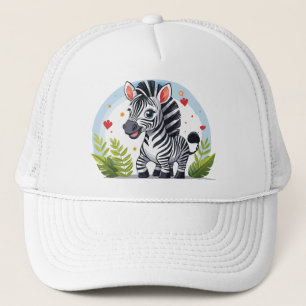 Süßes Zebra-Cartoon Truckerkappe