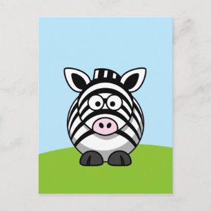 Süßes Zebra Postkarte