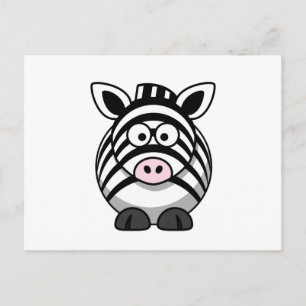 Süßes Zebra Postkarte