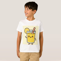 Süßes Zitronen-Limonade-Cartoon-T-Shirt für Kinder