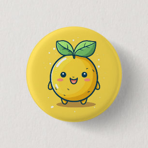 Süßes Zitronenthema Button