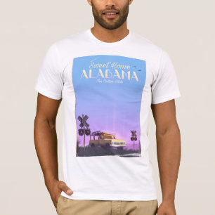 "Süßes Zuhause" Alabama-Reiseplakat T-Shirt