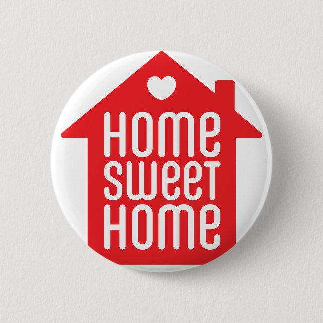 Süßes ♥ Zuhause des Zuhause Button (Vorderseite)