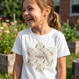 Süßes Zur-Schule-Crayon-Muster T-Shirt