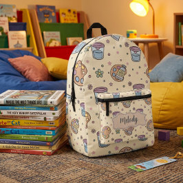 Süßes Zur-Schule-Zurück-Kunstmuster Bedruckter Rucksack
