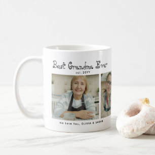 Süßeste beste Oma überhaupt 3 Foto-Collage Herz Kaffeetasse