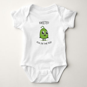 Süßeste Erbse im Niedlichen Pod Baby BodySuit Baby Strampler